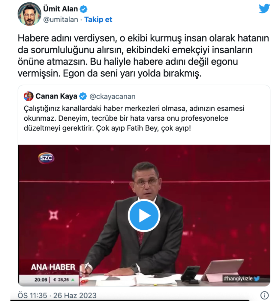 fatih portakal canli yayinda dis sesi azarladi sosyal medyada tepki cekti